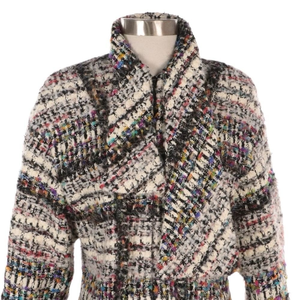 Unique Wool Jacket Sz SM/XS Women's Rare Nubby Tweed Waistcoat-inspired - Picture 3 of 8